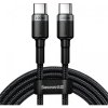 Baseus CATKLF-ALG1 Cafule Nylon USB Typ C Power Delivery 2.0 100W 20V 5A, 2M, šedý