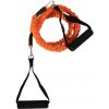 Posilňovací expander s úchytmi GymBeam EXPANDER WITH HANDLES 10 KG oranžová,čierna
