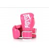 Boxerské rukavice Fairtex BGV14 - ružová/biela