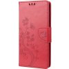 PROTEMIO 52760 ART FLORAL Peňaženkový kryt Motorola Moto E22 / E22i červený