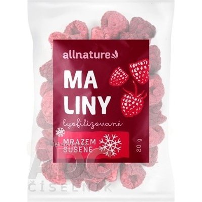 Allnature MALINY MRAZOM SUŠENÉ lyofilizované plody 20 g