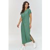 Makadamia Maxi šaty s prekrytým v páse M878 | kaktus M878 - 40/42 M878
