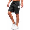 Čierne pánske teplákové šortky Bolf 68040