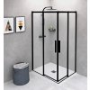 Polysan ALTIS BLACK obdĺžniková sprchová zástena 1000x900 mm, L/P varianta, rohový vstup AL1512BAL1592B