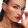 Maska Z Cyrkoniami Starlet Face Mask Čierna/Cyrkóny Kinky Diva