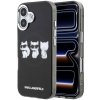Karl Lagerfeld IML Choupette Trio akvarelové MagSafe púzdro pre iPhone 17 čierne