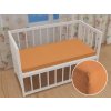Detské froté napínacie prestieradlo do postieľky FR-022 Okrové 80 x 140 x 10 cm - do postieľky