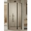 New Trendy New Soleo Gunmetal Brushed sprchové dvere 100 cm výklopné grafitová brúsená/priehľadné sklo D-0561A