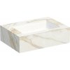 Kompaktná doska pod umývadlo s umývadlom Intedoor TRENTA Compact svetlý mramor x 60 cm až 160 cm x 50 cm S výrezom