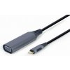 Gembird adaptér USB-C (M) na VGA (F), 0.15m kábel, šedý A-USB3C-VGA-01