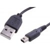 Avacom USB kábel (2.0), USB A samec - Nintendo 3DS samec, 1.2m, kulatý, čierny