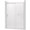 CERANO - Sprchové posuvné dvere Santoro - pravá - 6 mm - chróm, mliečne sklo - 140x195 cm