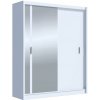 Šatní skriňa so zrkadlom SABRINA 180x215 cm biela MT0034 + záruka 3 roky zadarmo + záruka 3 roky zadarmo