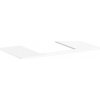 Hansgrohe Xelu Q doska 98 x 55 x 1,6 cm biela vysoký lesk 54095050