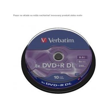 Verbatim DVD+R 8,5GB 8x, 10ks