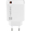Univerzálna nabíjačka Natec RIBERA 18W 1X USB-A, biela