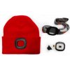 Čiapka s LED svetlom - červená (120258)
