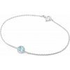 Eppi Platinový náramok s akvamarínom Rollie BR41321