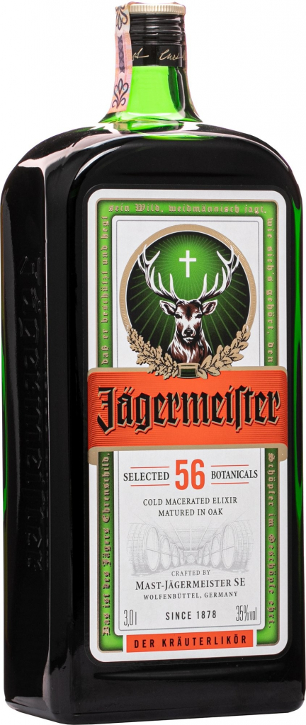 Jägermeister 35% 3 l (čistá fľaša)