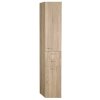 AQUALINE - ZOJA/KERAMIA FRESH skrinka vysoká s košom 35x184x29cm, ľavá, dub platin 51232