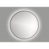 LED zrkadlo do kúpeľne Cordia Round line backlight mirror čierne 100x100 cm R10000BIP44_