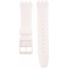 Silikónový remienok Ricardo (pro Swatch), biely 16 mm
