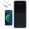 RÝCHLA POWER BANKA 20000 mAh 22,5W POWERBANKA S KÁBLAMI USB C LIGHTNING ČIERNA