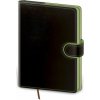 Flip A5 denný 2026 čierno/zelený