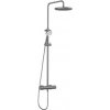 Sprchový systém Kludi Logo s termostatickou batériou kartáčovaný gunmetal 68082N2-00