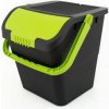 Odpadkový kôš na triedený odpad Practic, 35 l, zelené veko