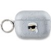 Karl Lagerfeld PU Embossed Karl Head Pouzdro pro AirPods 3 Silver KLA3PGKIPS