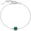 Brosway Slušivý strieborný náramok s kubickými zirkónmi Fancy Life Green FLG139