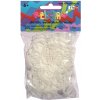 Rainbow Loom Original gumičky 300 kusov biela metalíza