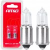 AMiO Halogénové žiarovky H6W BAX9S 12V 6W white 2 ks