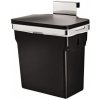 SIMPLEHUMAN Vestavný odpadkový koš – 10 l, chromovaná ocel, plastový kbelík CW1643