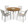 Focus Garden Focus TACOMA FI120/4+1 záhradná jedálenská súprava white, 006726