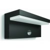 Philips Bustan UltraEfficient vonkajšie nástenné​ svietidlo so senzorom LED 3,8 W 4000K, antracit