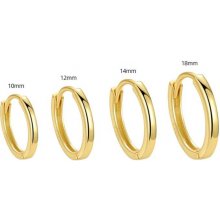 Olivie strieborné KRÚŽKY GOLD 7795