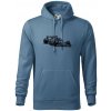 Formula v závode - Mikina pánska Cape s kapucňou - XL ( Denim )