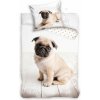 Obliečky Pes MOPS - 200x140 cm + 90x70 cm