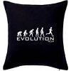 Evolúcia Beh - Vankúš 50x50 - 50x50 - Iba poťah ( Čierna )