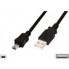 PremiumCord ku2m2a mini USB, A-B, 5pinů, 1,8m