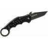 FOX knives FX-597 THE DART vreckový nôž - karambit 6,5 cm, celočierna, G10, hliník
