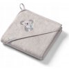 BabyOno Osuška s kapucňou Bamboo 100x100cm šedá