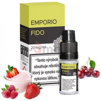 10 ml Fido Emporio SALT e-liquid, obsah nikotínu 12 mg