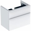 Skrinka Geberit Smyle Square pod umývadlo, s 2 zásuvkami, biele/biela/matná prášková, 500.353.00.1