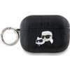 Karl Lagerfeld PU Embossed Karl and Choupette Heads Puzdro pre AirPods Pro 2 Black