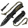 Nôž poľovnícky Kandar Paracord s kresadlom 21/10cm