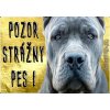 Pozorpes.sk, výstražná tabuľka (Cane Corso)