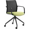 LD SEATING Konferenčná stolička LEAF 505, F95-BL, čierna podnož